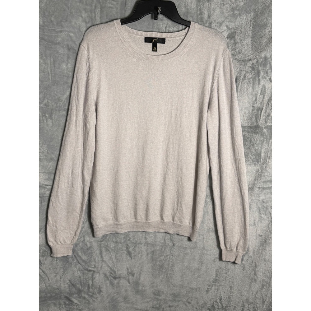 GNW LUXE Lightweight Crewneck Pullover‎ Sweater XL  Gray Cashmere wool blend